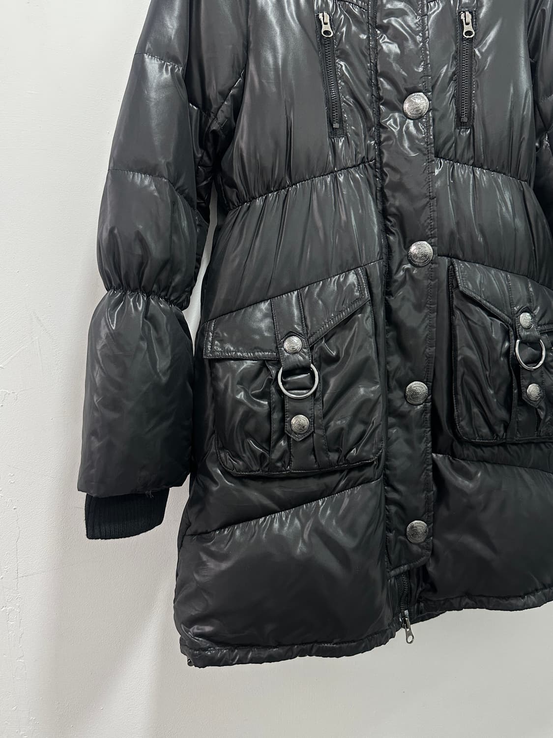 Backs 00s 2way high neck button hood pad 상품이미지4