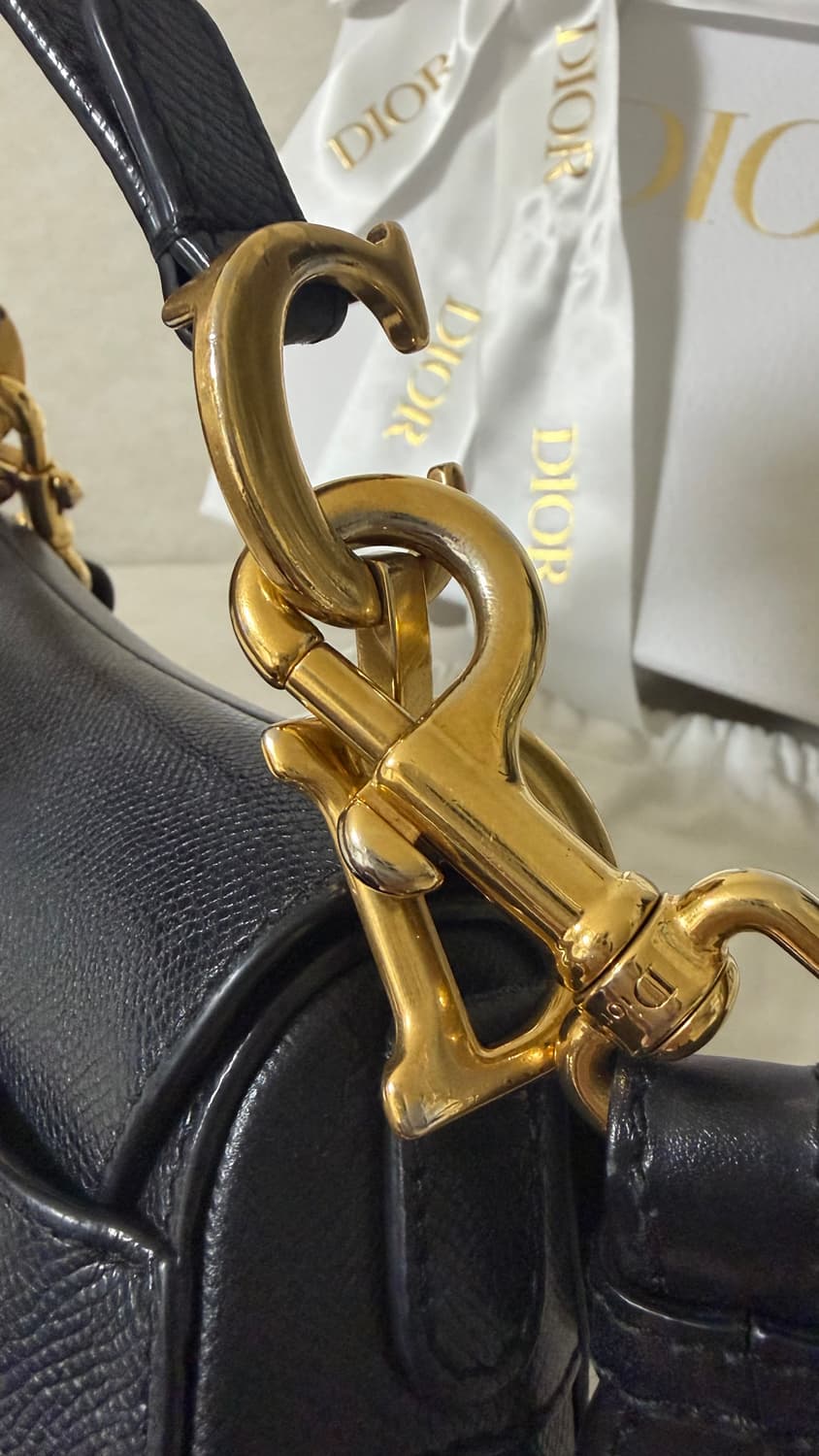 디올 새들백 미니 블랙 + 스트랩 풀박스 상품이미지9