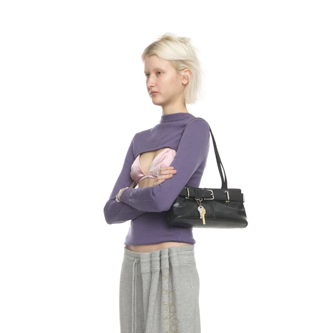 오소이 숄더백 SHOULDER BROCLE MINI 블랙 상품이미지4