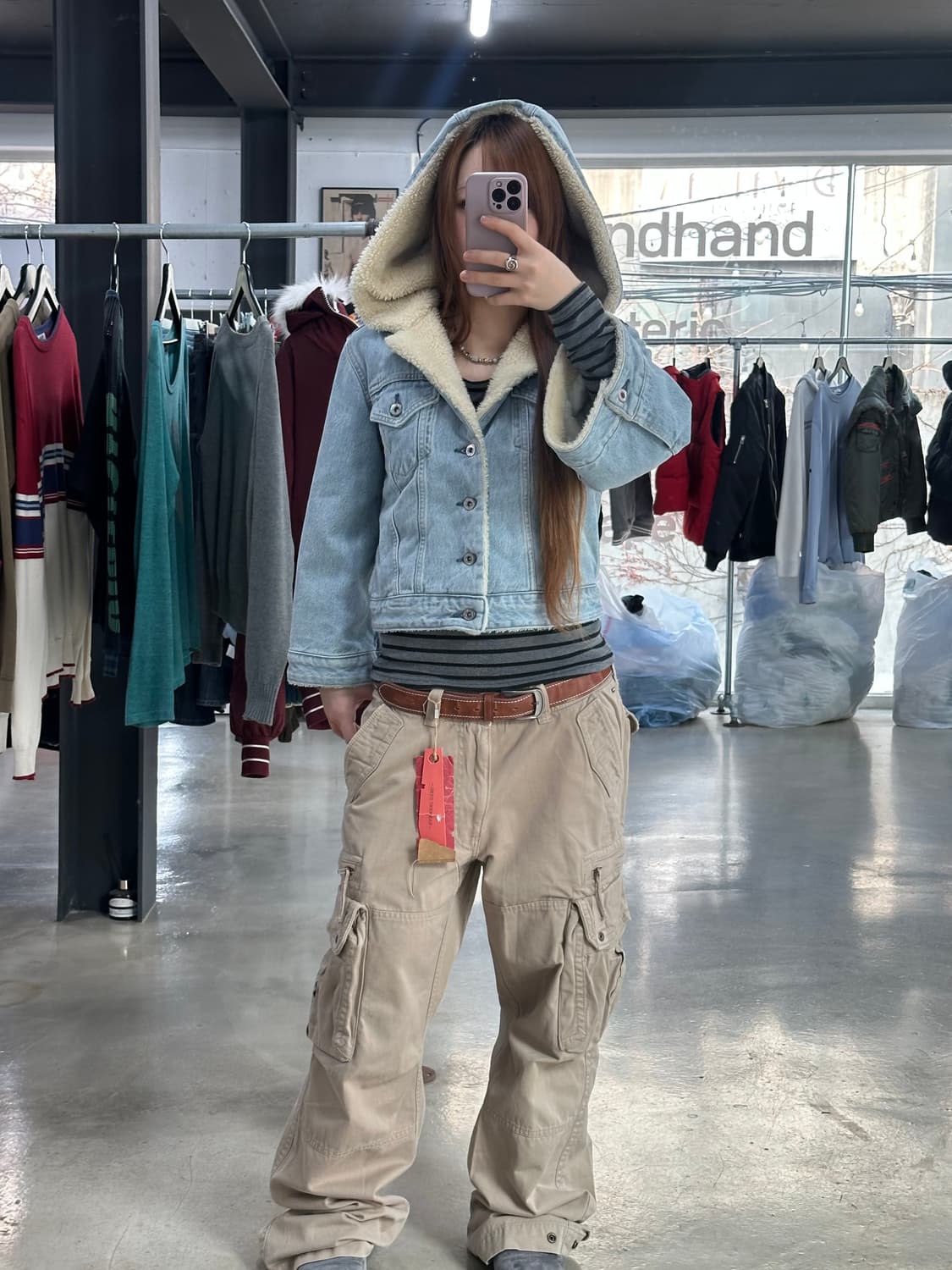 리바이스 Made&Crafted 후드 쉐르파 양털데님자켓 상품이미지2