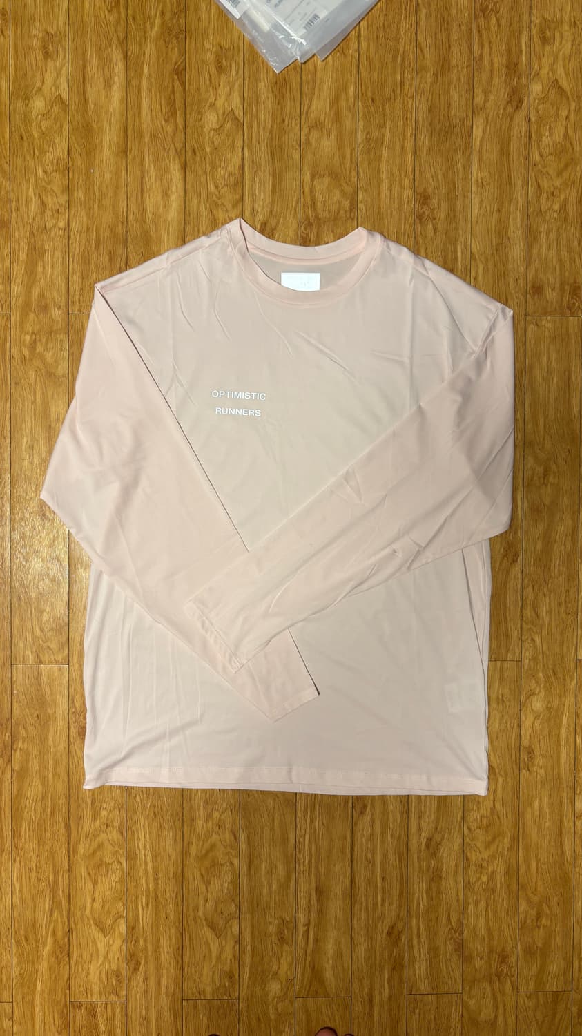 옵티미스틱러너스 오버사이즈 롱슬리브 S 핑크 상품이미지1