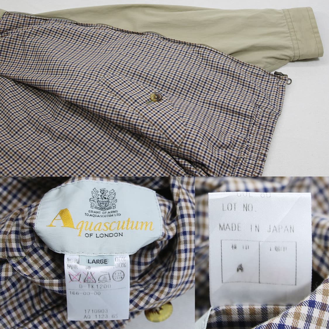 (착용컷) Aquascutum 리버서블 헤링턴 자켓 (남성용 103) 상품이미지8