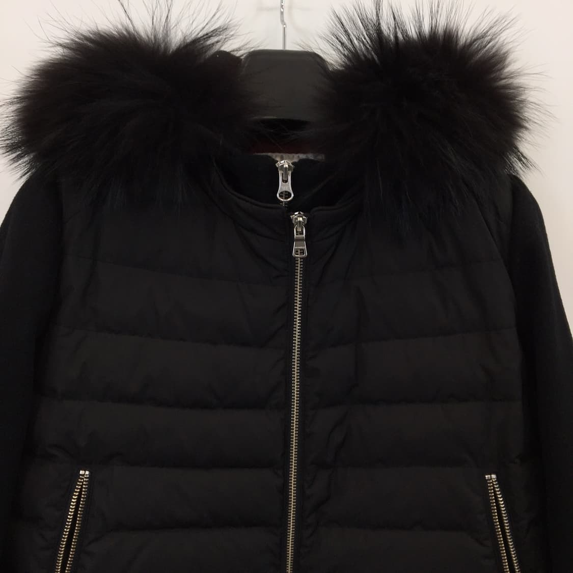 와이드앵글 모직 레이어드 덕다운 패딩점퍼 95  상품이미지2