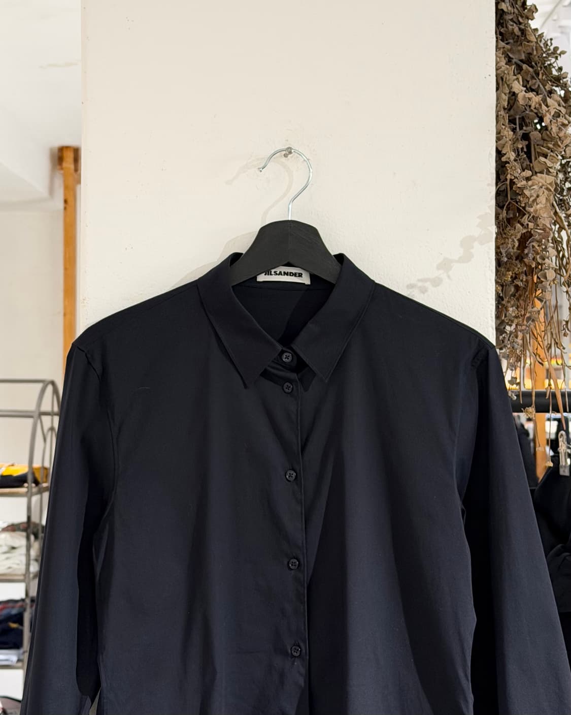 질샌더 블랙 클래식 셔츠 상품이미지4