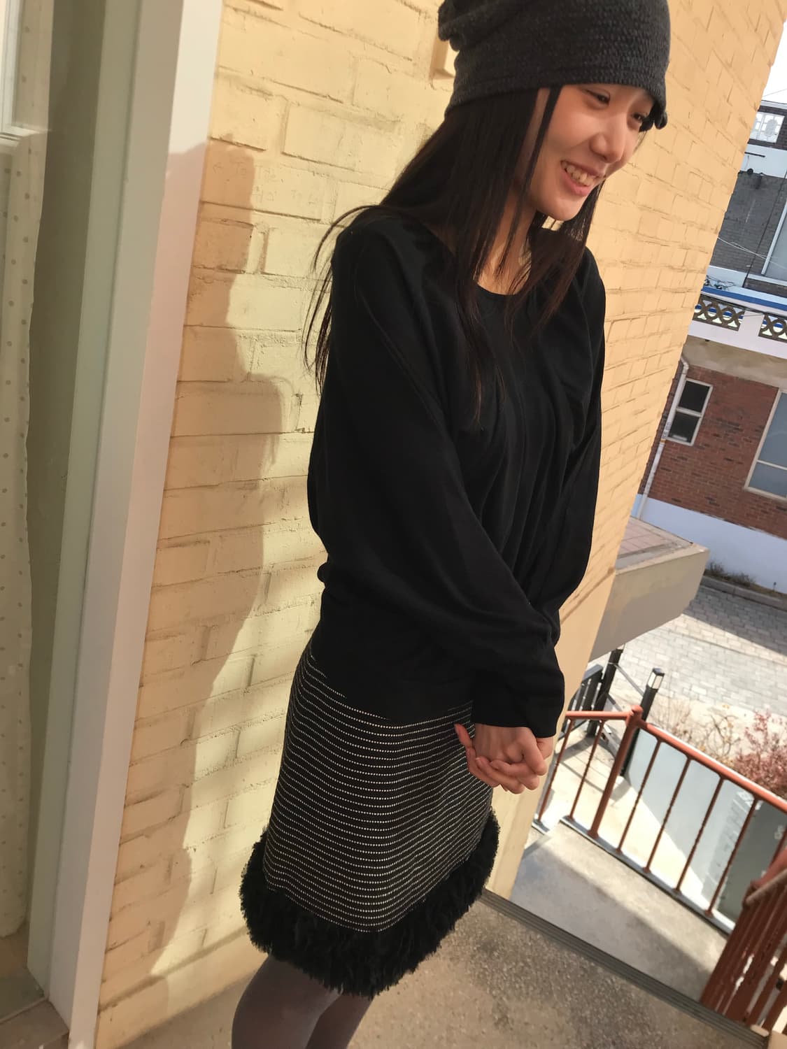 스트라이프 프릴 스커트 상품이미지7