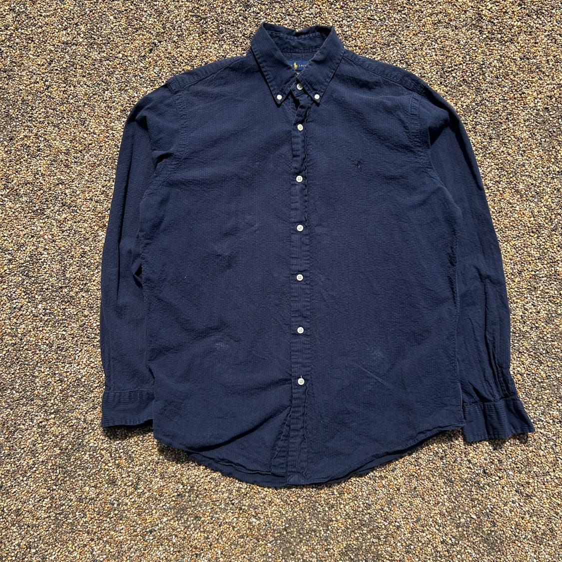 폴로 (POLO RalphLauren)네이비 시워서커 셔츠 상품이미지1