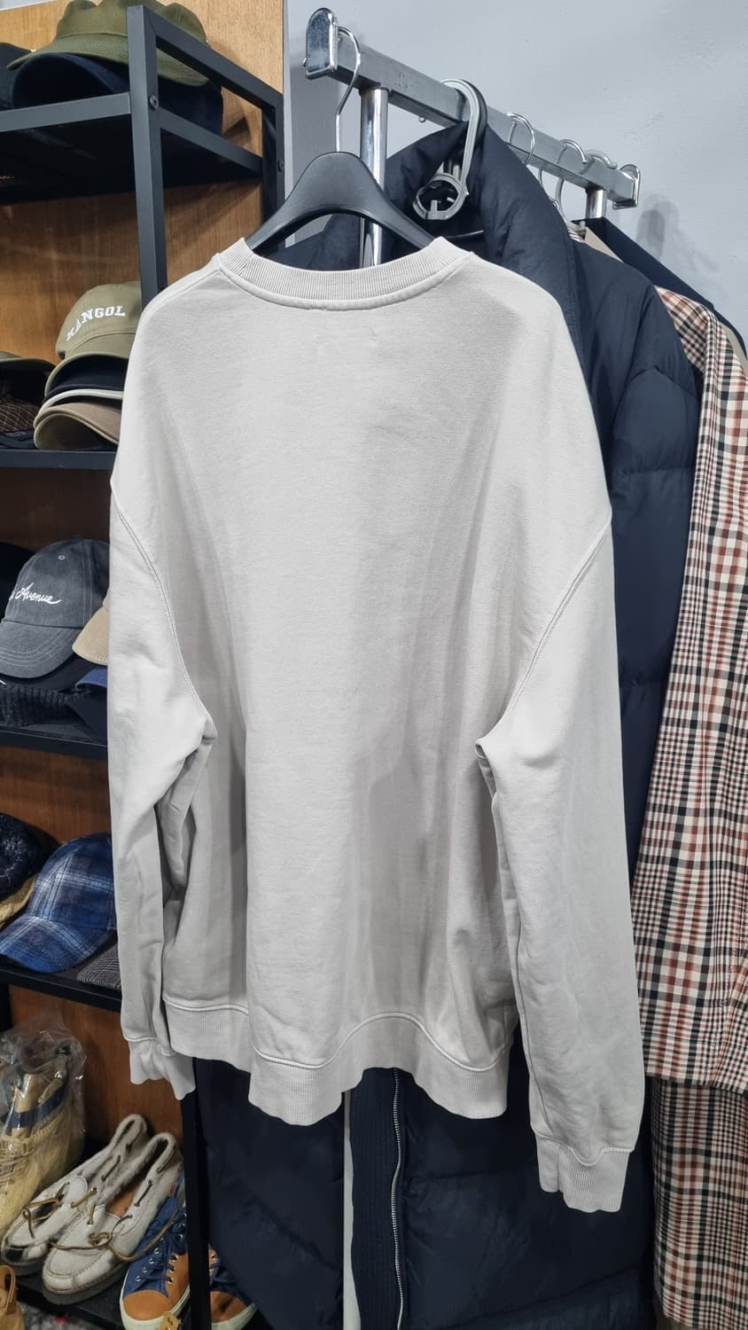 코스 기본 베이지색 맨투맨 105~110사이즈(표기xL) 상품이미지3