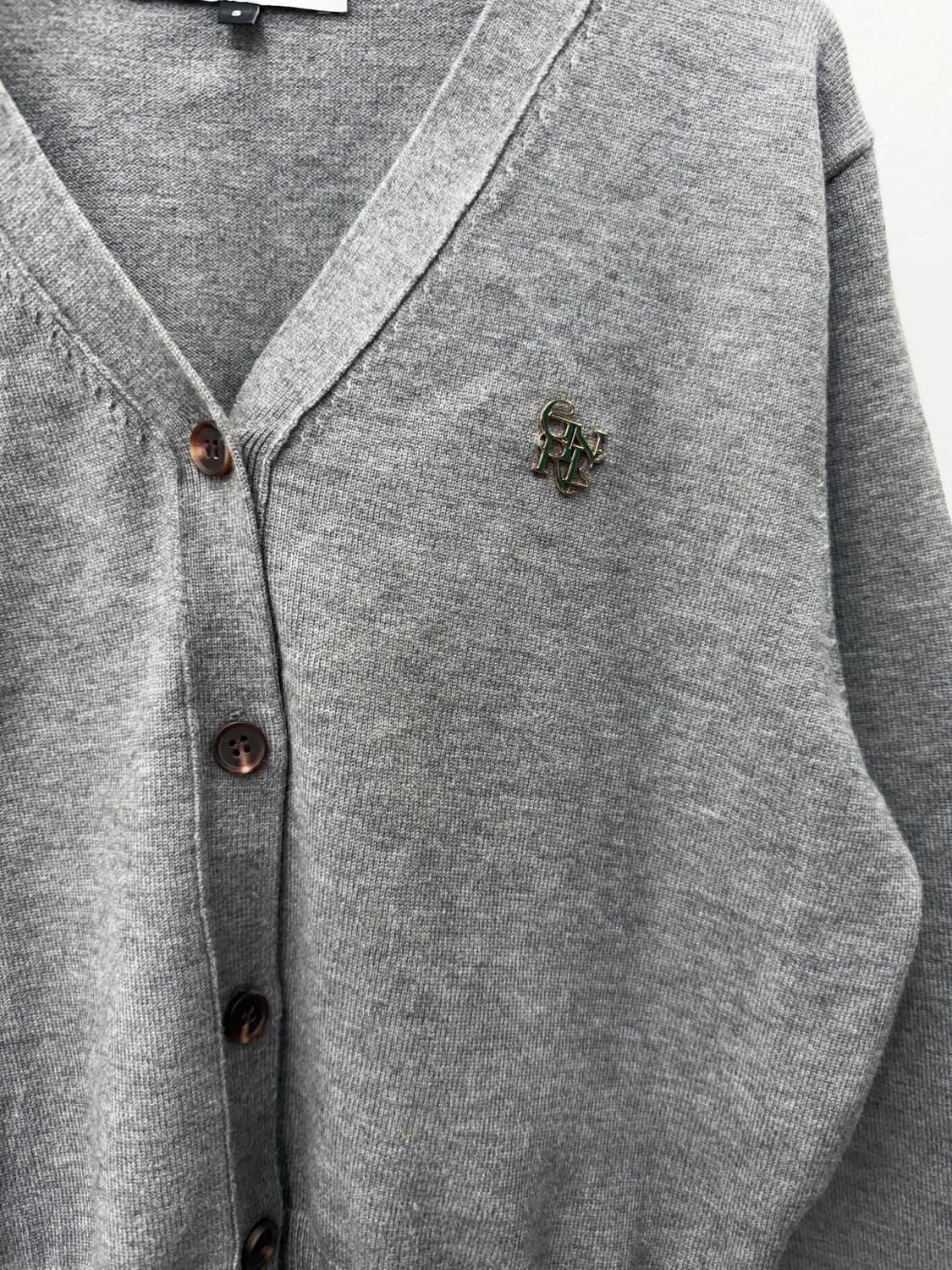 정품) 제너럴아이디어 회색 가디건 S 상품이미지4