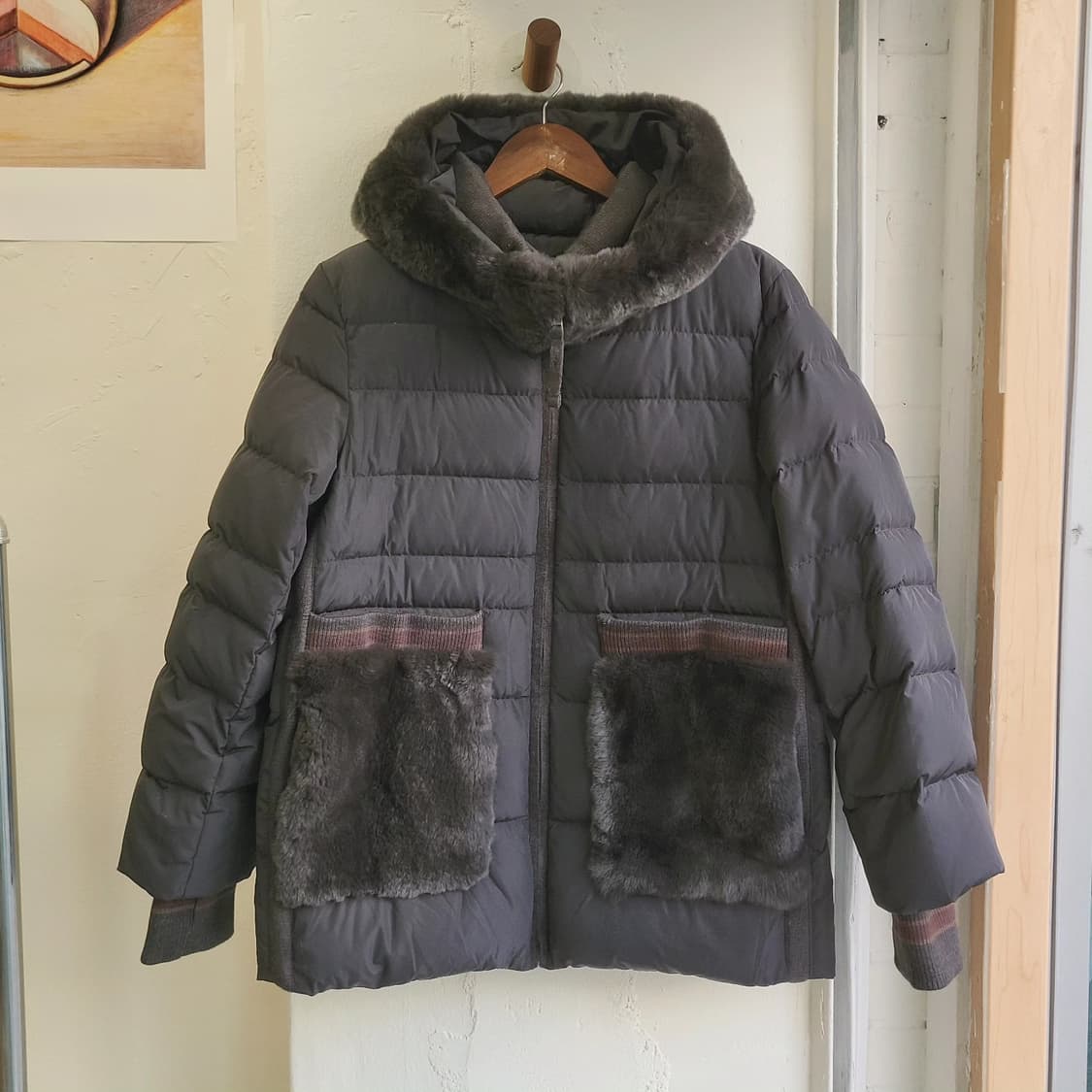 Kayesu 래핏퍼 구스다운 패딩 상품이미지3