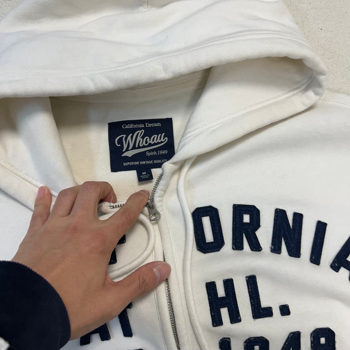 Who.A.U White 2way Hood Zip-up 상품이미지6