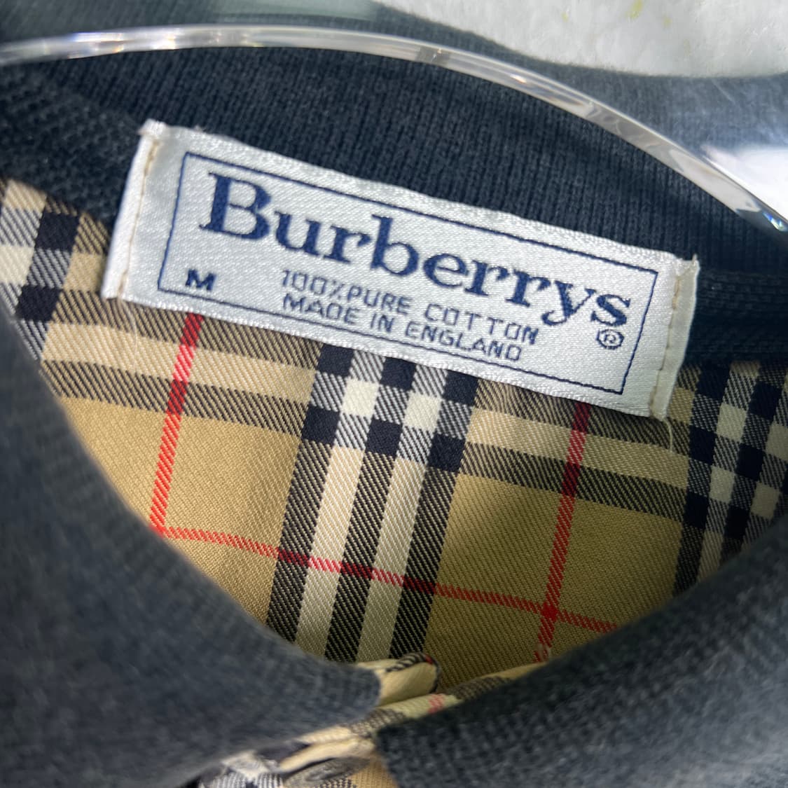 Burberrys 버버리 빈티지 노바 체크 반팔 폴로 셔츠 M 상품이미지4