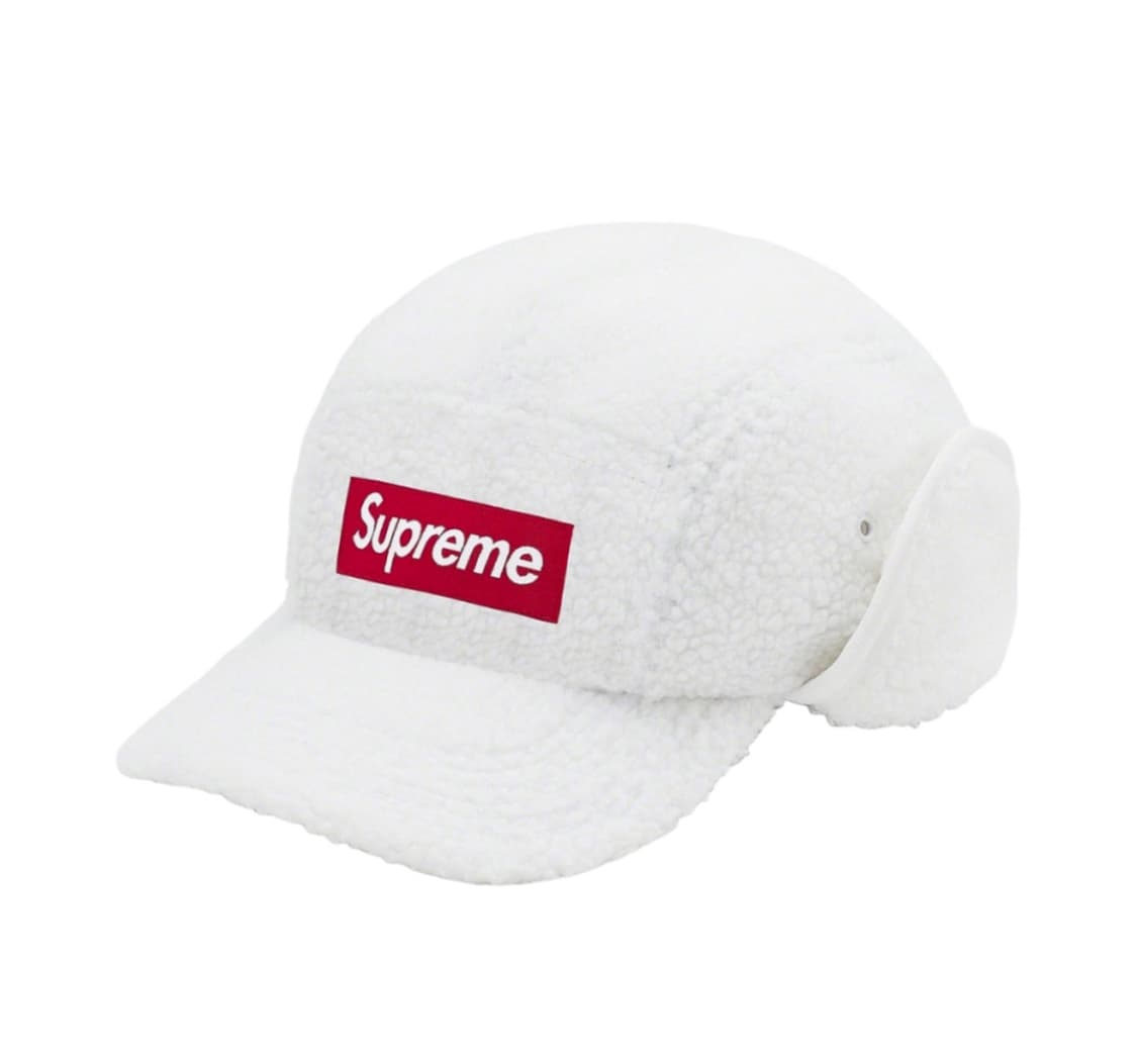 [M/L] 슈프림 딥 파일 이어플랩 캠프캡 화이트 - 20FW 상품이미지1