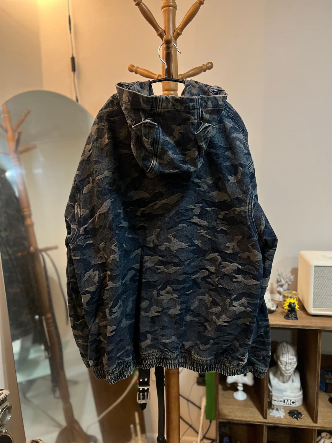 크리틱 데빌이어 카모 데님집업 블루블랙 상품이미지4