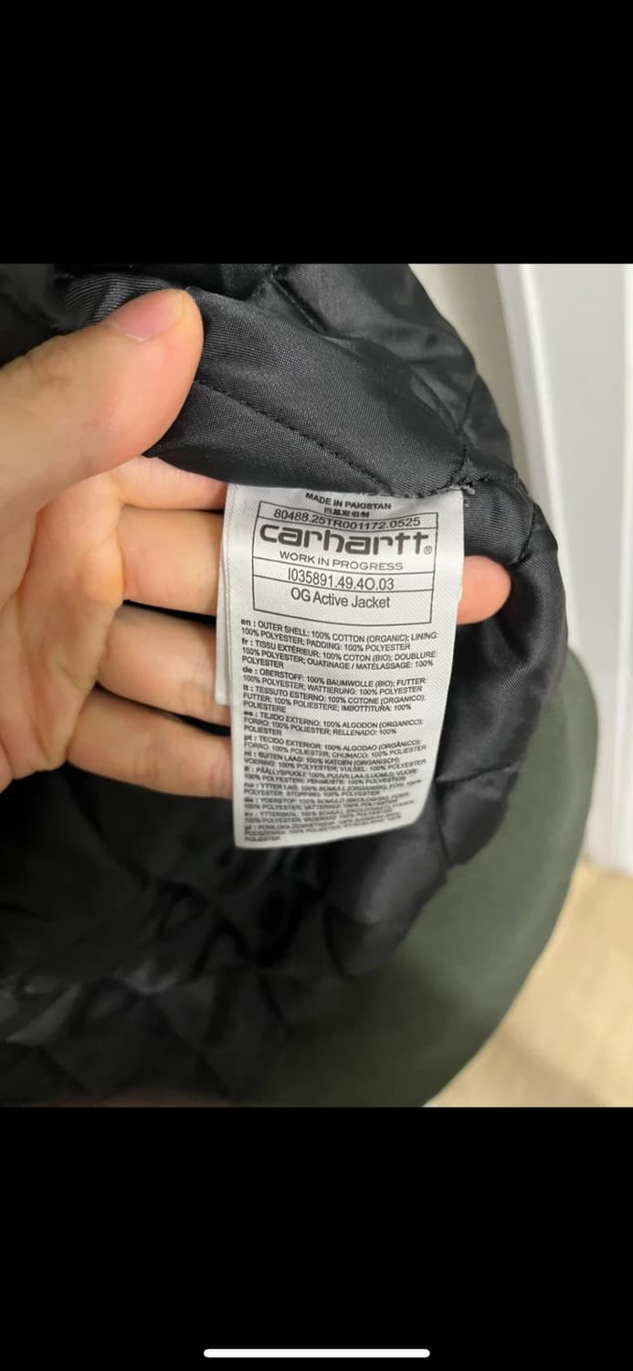 칼하트 wip og 액티브자켓 올리브 XL (새상품) 상품이미지6