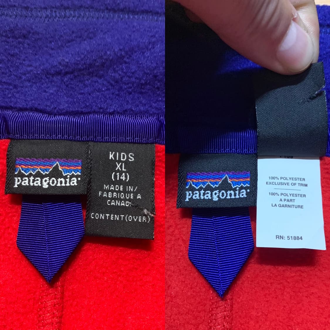 PATAGONIA 파타고니아 풀집업 플리스 베스트(캐나다 메이드)유니색스 상품이미지7