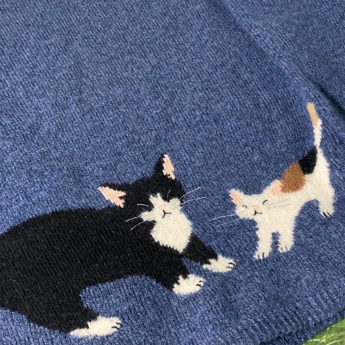 빈티지 고양이 니트 상품이미지1