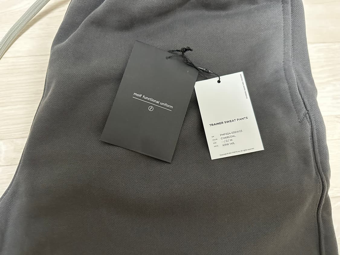 모이프 AW24 TRAINER SWEAT PANTS/CHARCOAL 2( 상품이미지3