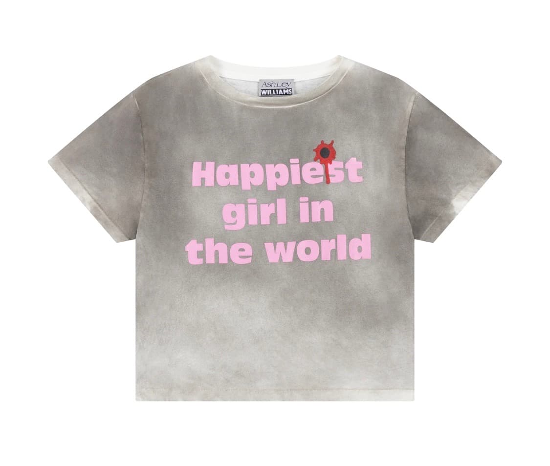 Ashley Williams 애슐리윌리엄스 happy 티셔츠 상품이미지7