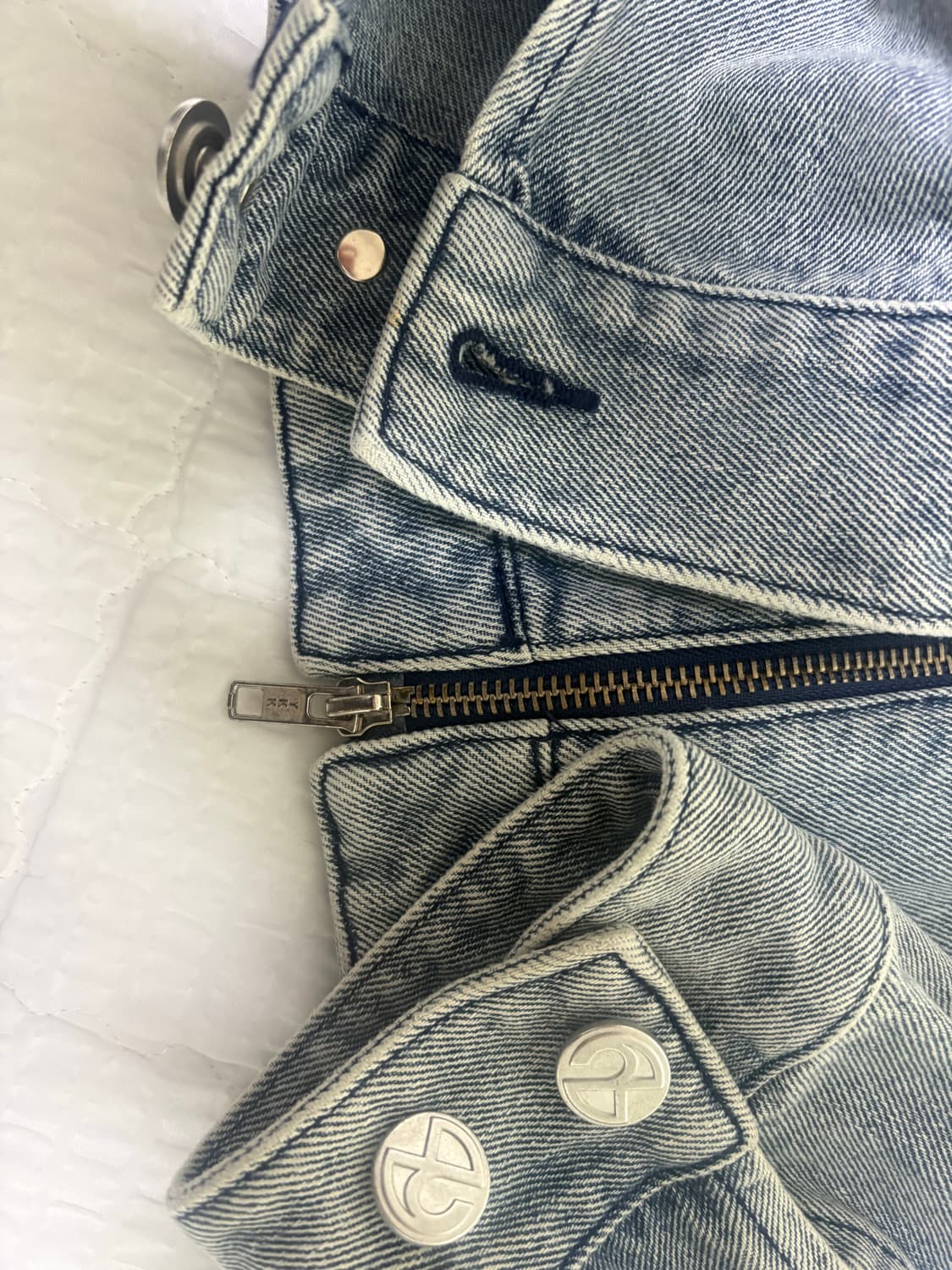 노메뉴얼 데님 라이더 크롭 자켓 상품이미지3