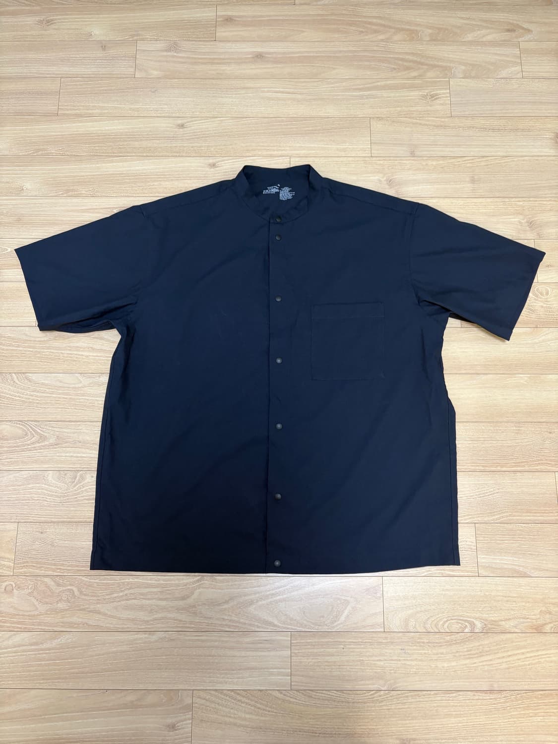 무인양품 스탠드 칼라 반소매 셔츠 상품이미지1