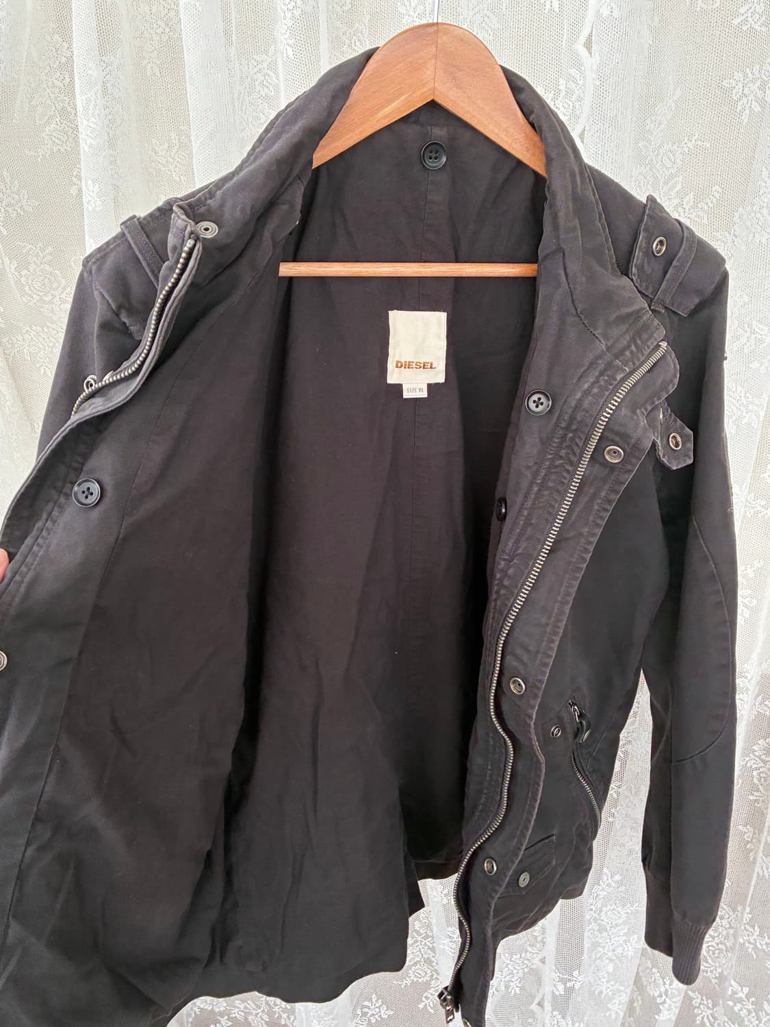 XL) 디젤 빈티지 야상 필드자켓 차콜 상품이미지5