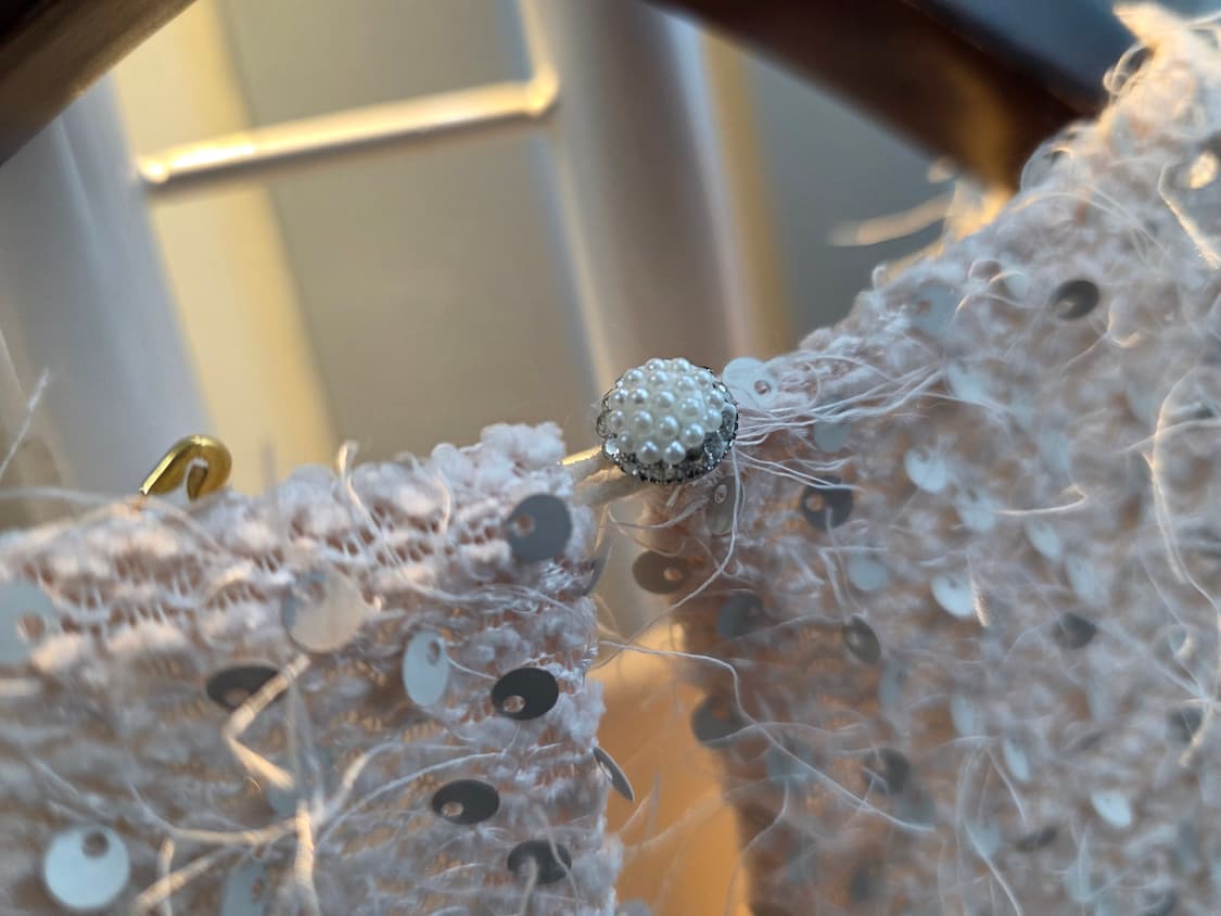 벌룻핏 스팽글 블라우스 상품이미지7