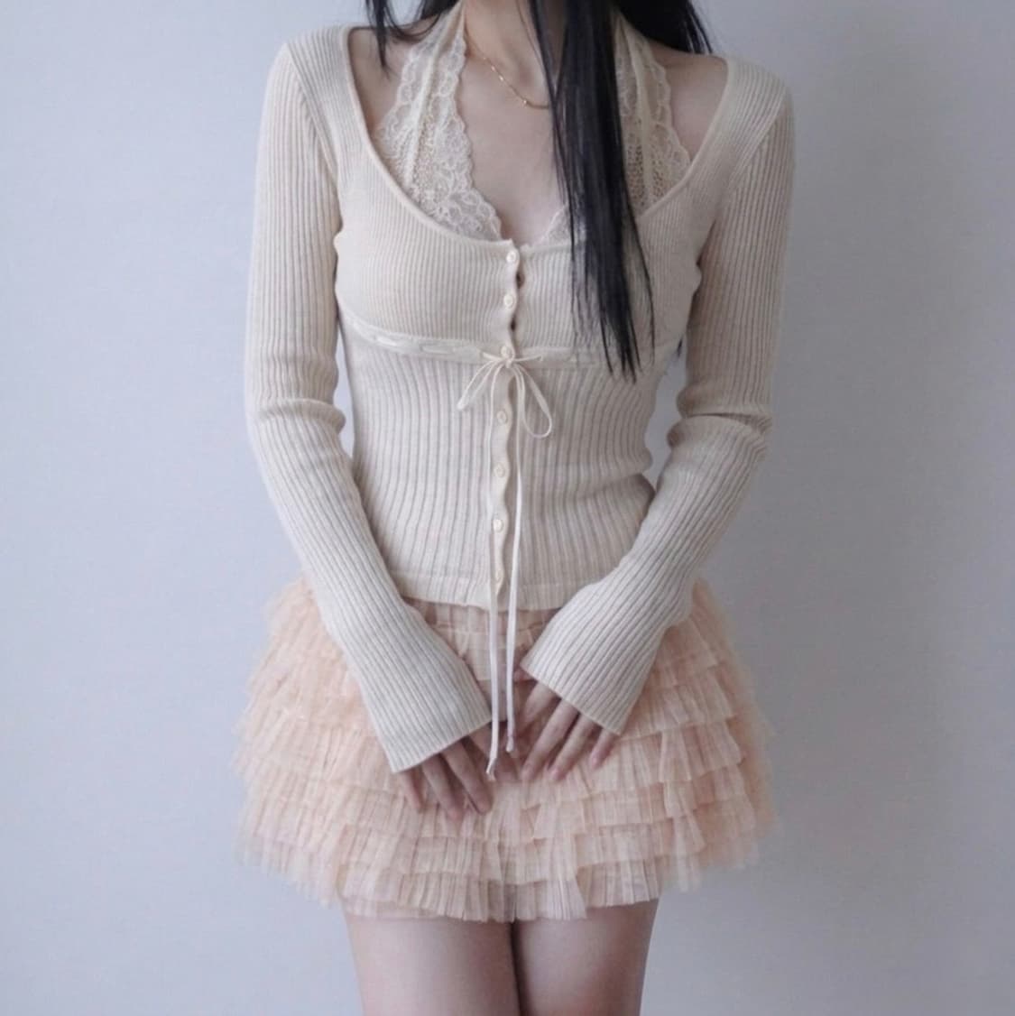 빈티지 발레코어 캉캉 스커트 상품이미지1