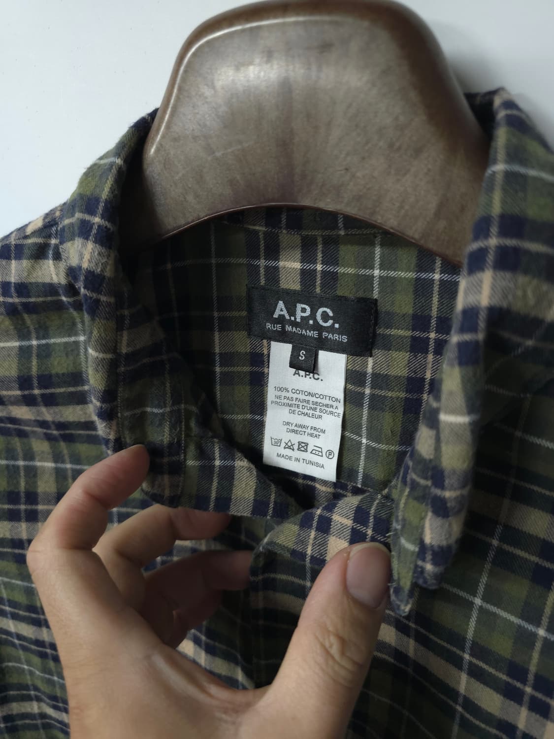A.P.C 아페쎄  모직 체크셔츠 ( 여성55~55반 ) 상품이미지5