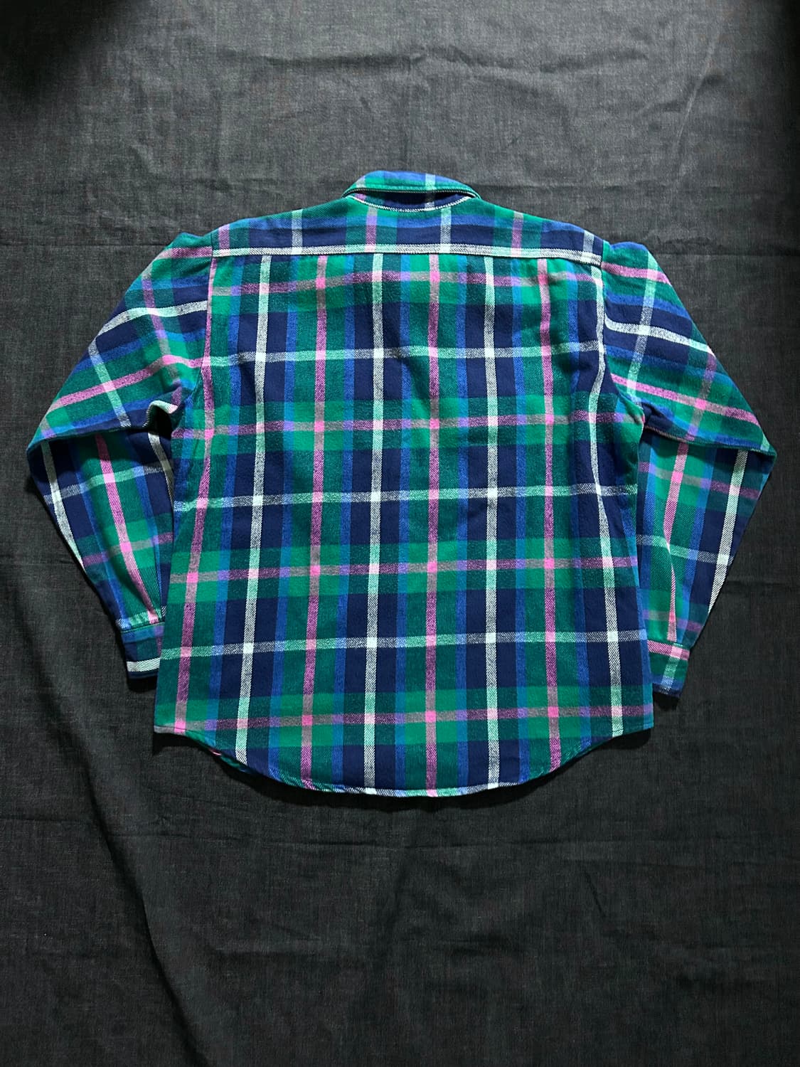 7~80s Five Brother 플란넬 체크 셔츠 Made in USA 상품이미지8