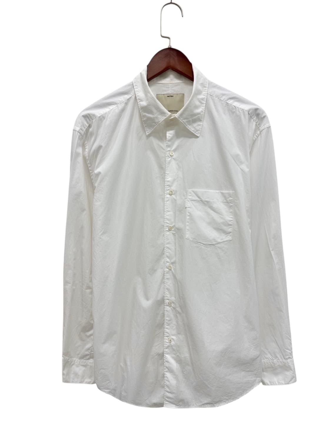 포터리 옥스포드 셔츠 화이트 (5,XL) 상품이미지1