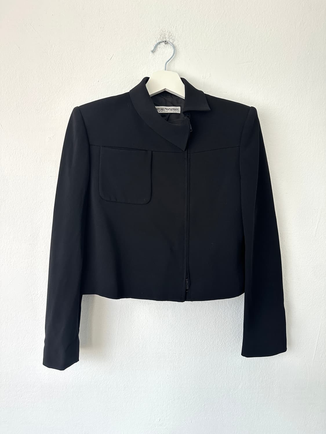 엠포리오 알마니 1998 비대칭 크롭 집업 자켓 상품이미지2