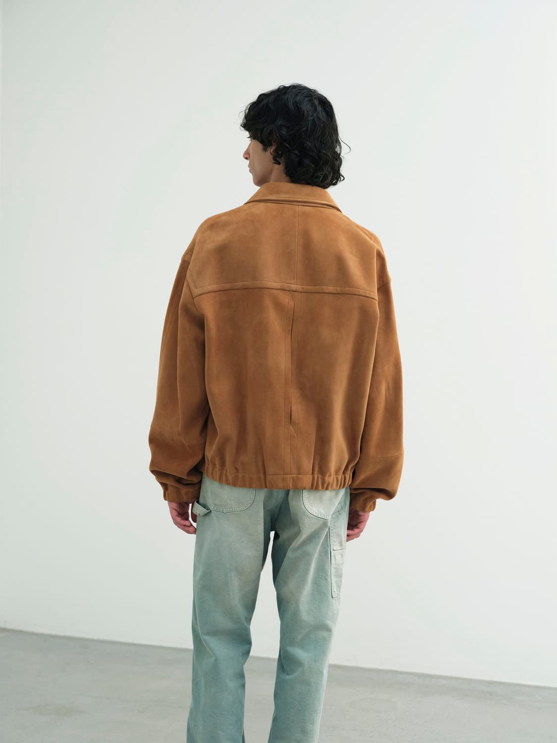 [3] 오라리 램 스웨이드 블루종 새상품 상품이미지4