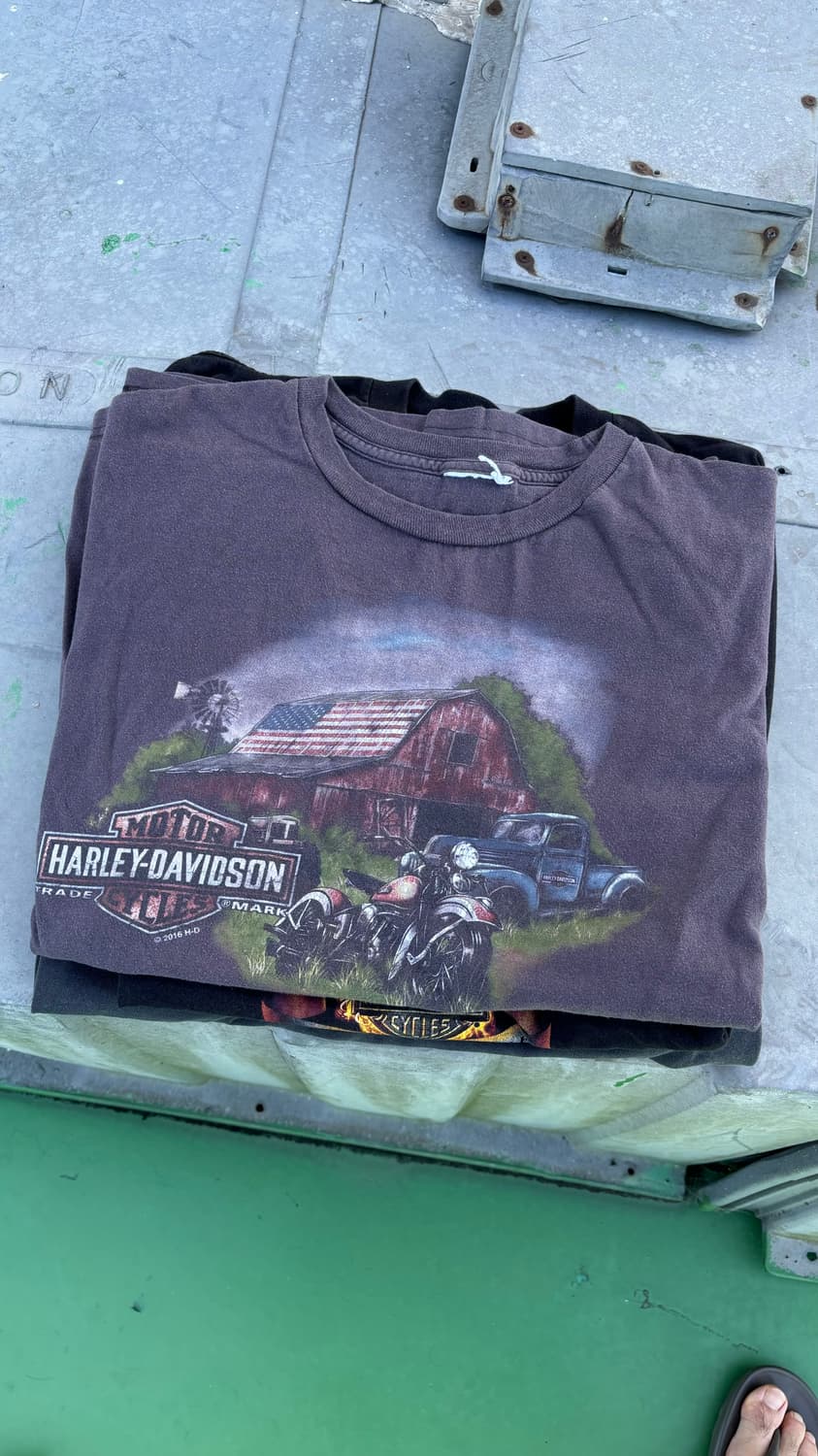 Harley Davidson Faded Print T-shirt 상품이미지1