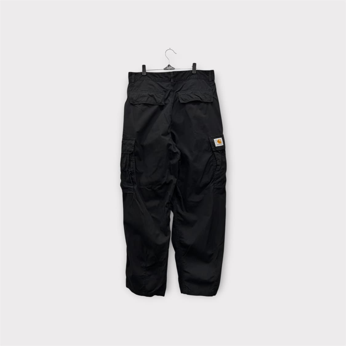 칼하트 콜 카고팬츠 32인치 블랙 와이드핏 상품이미지1