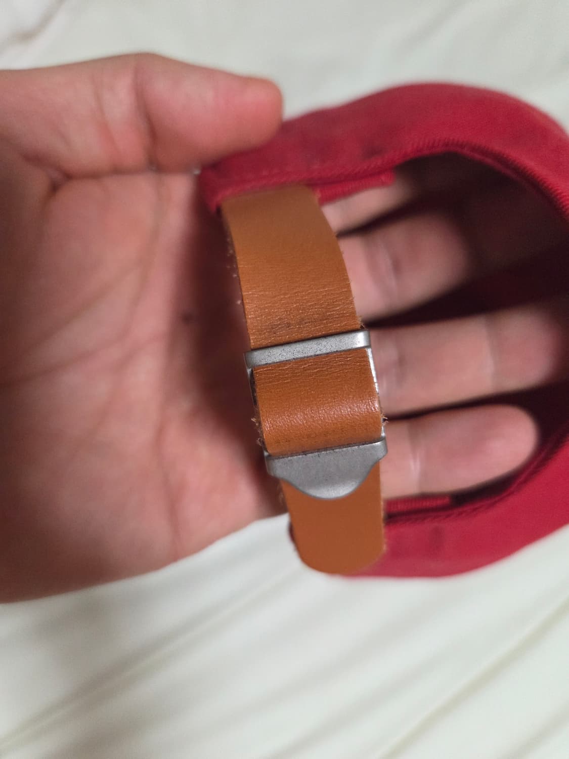 리얼맥코이 레드 볼캡 팝니다 상품이미지3