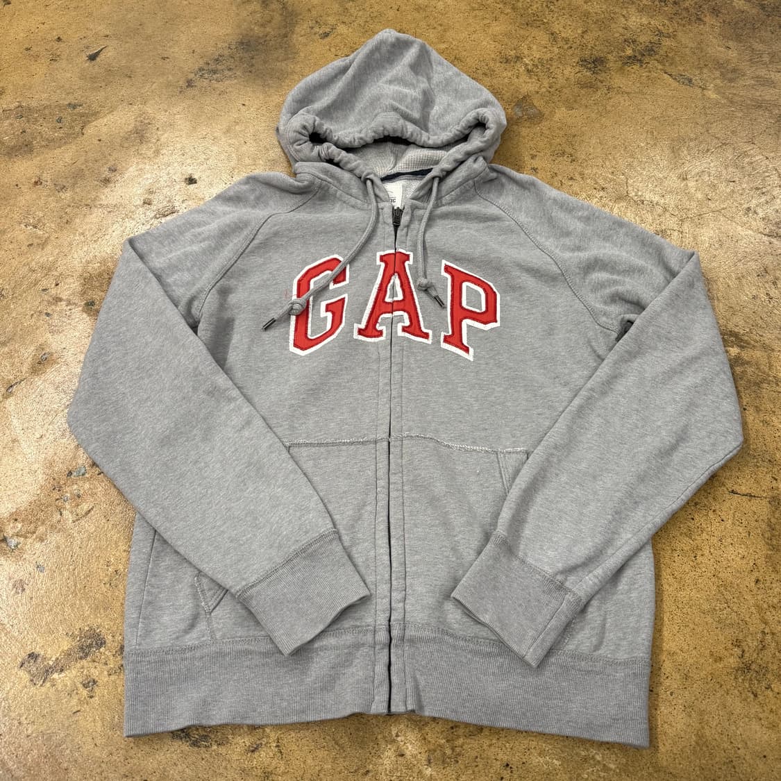 갭 레드 그레이 후드집업  상품이미지2