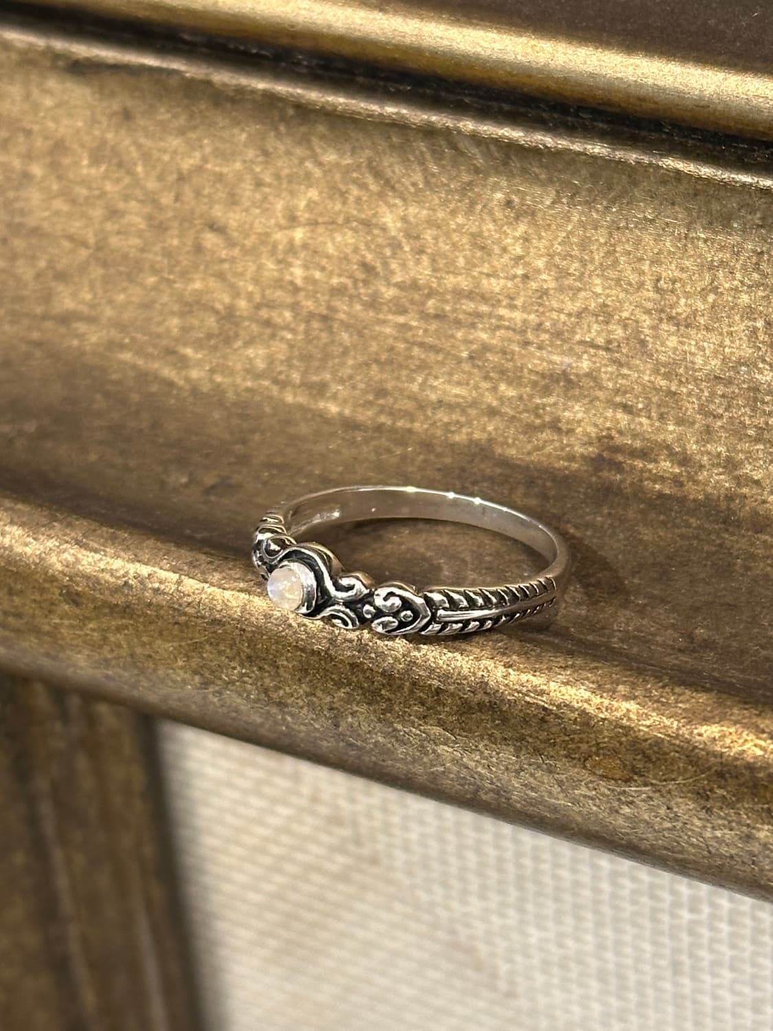 Moonstone antique 925silver ring 상품이미지2