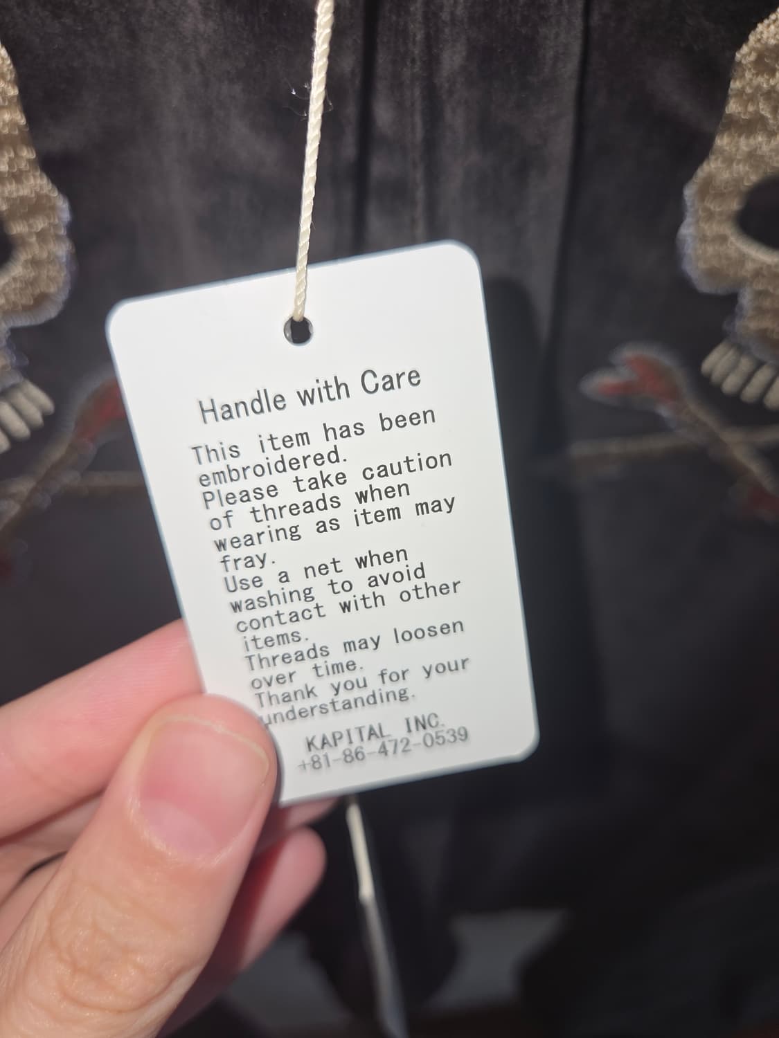 Kapital Velveteen Sulfide Souvenir Rain 상품이미지5