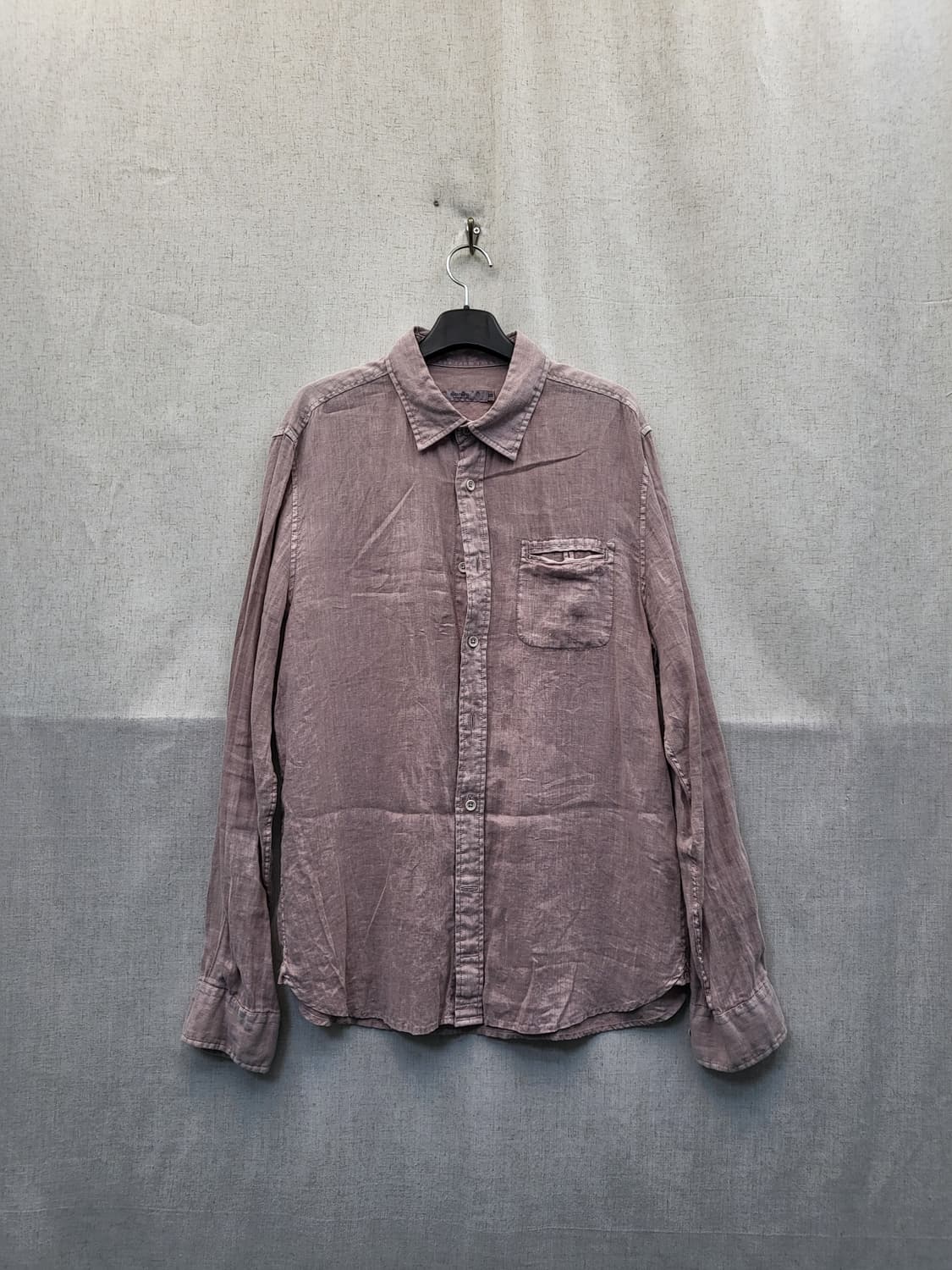 series 빈티지 핑크 린넨 셔츠 상품이미지1