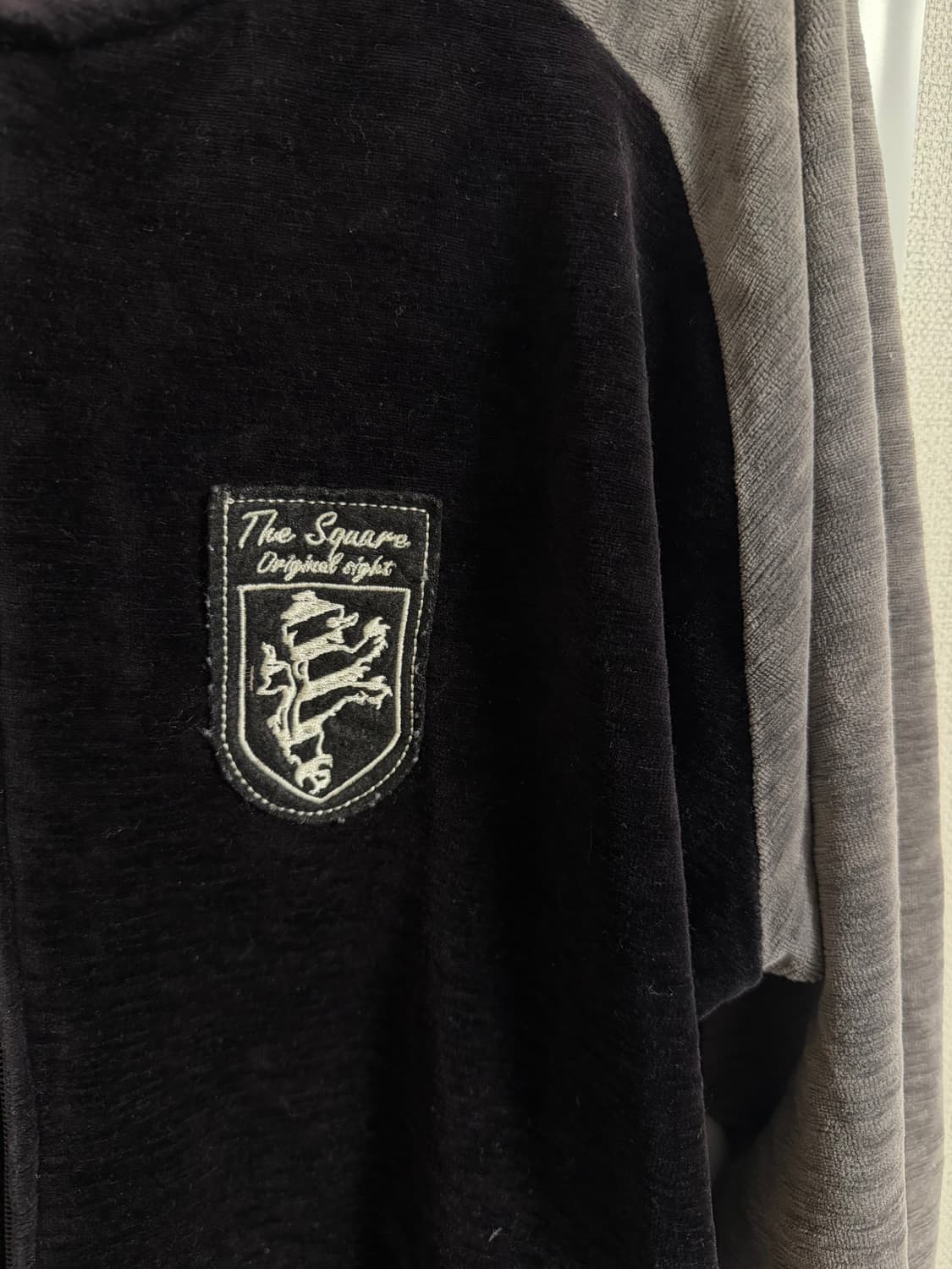 vintage layered 2way  velvet zipup 상품이미지3