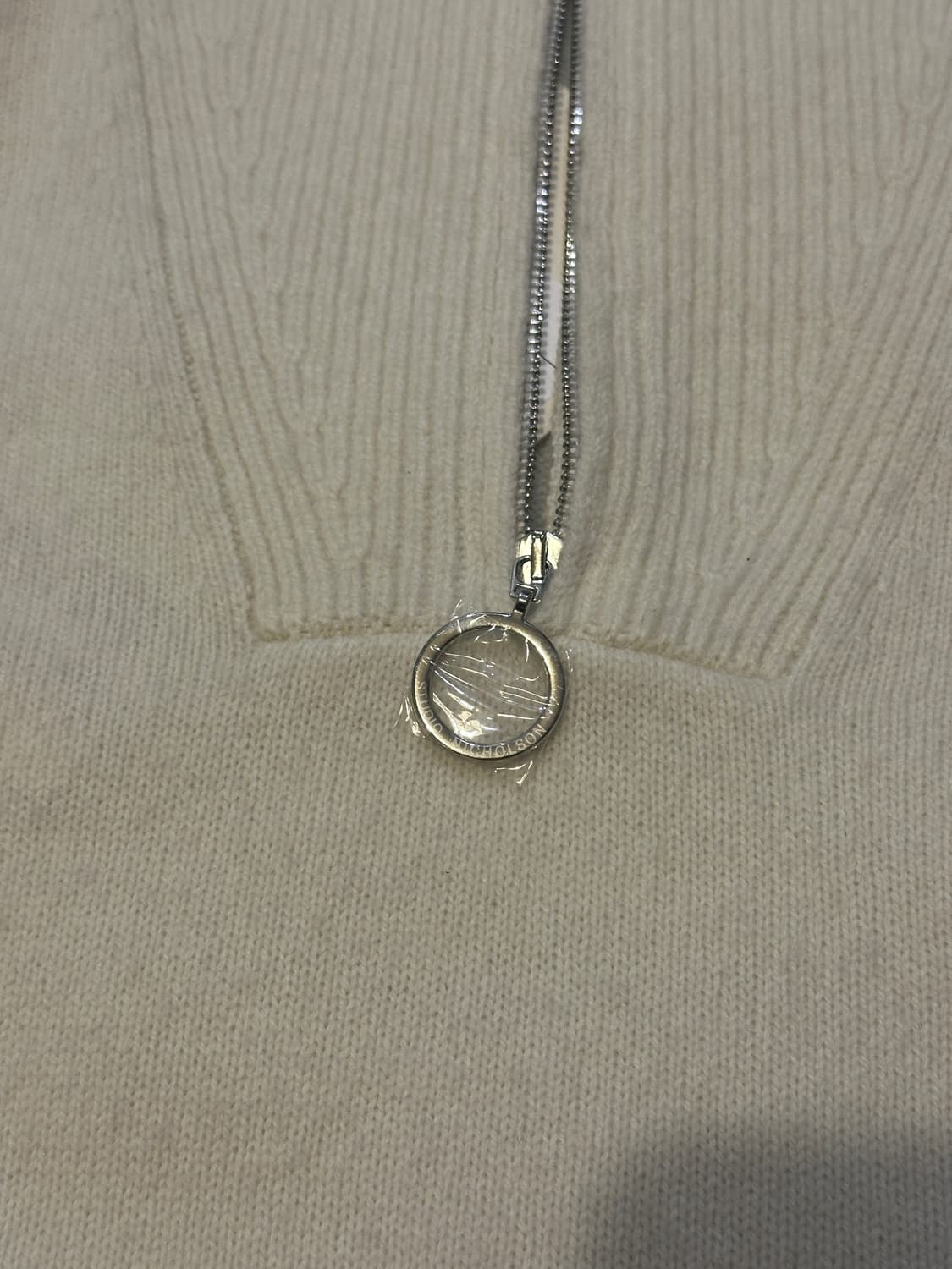 [새상품] 스튜디오니콜슨 반집업 니트 | 엑스트라파인램스울 상품이미지3