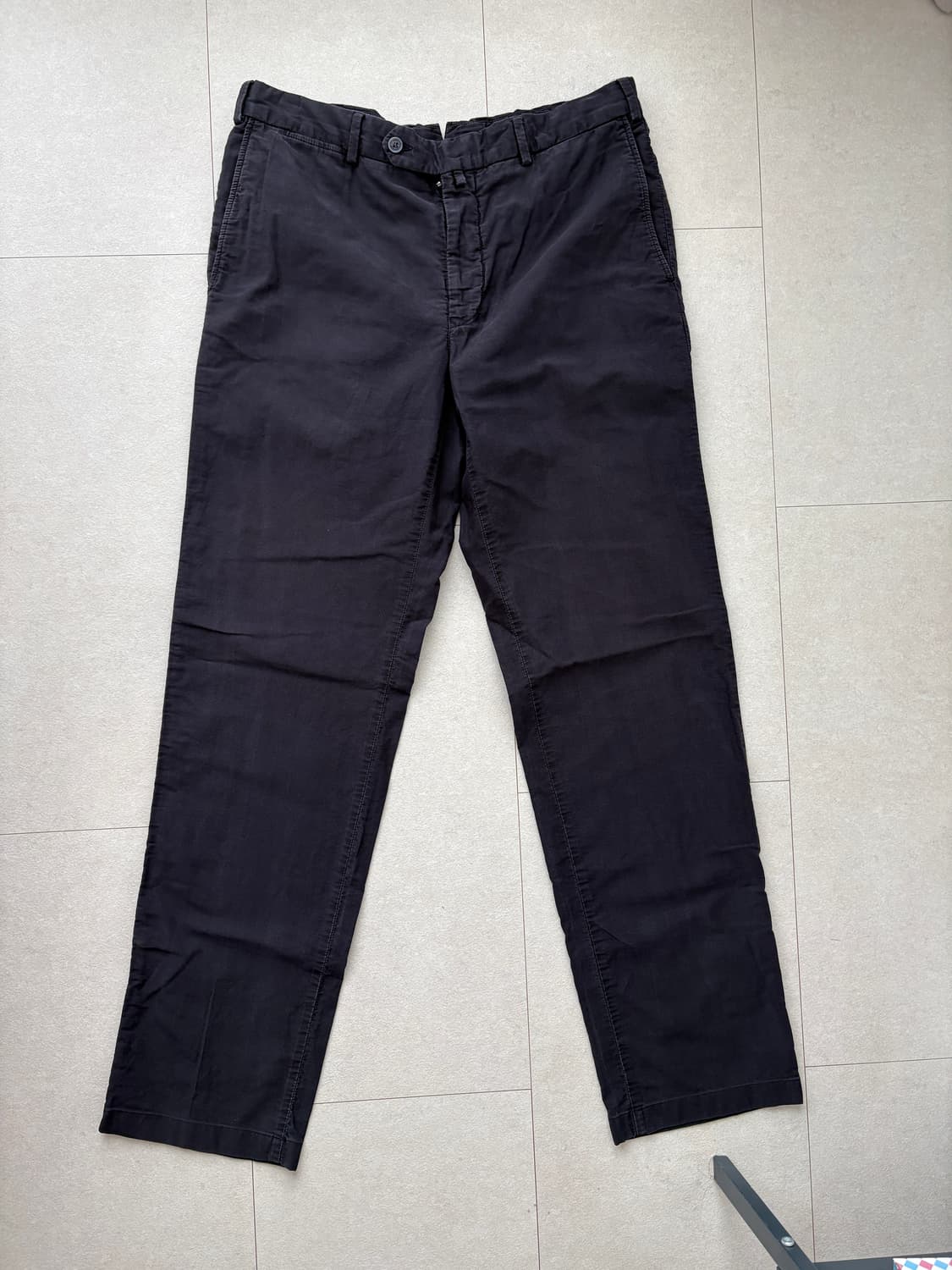 Ermenegildo Zegna 제냐 남성 블랙 면바지 상품이미지3