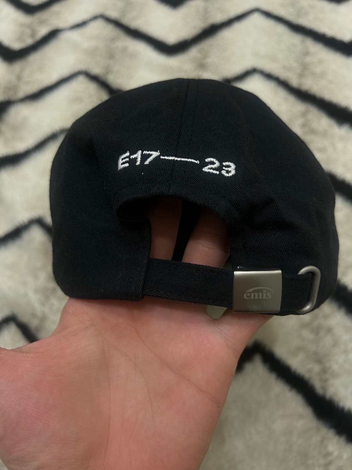 Emis 와펜 볼캡/블랙 상품이미지3