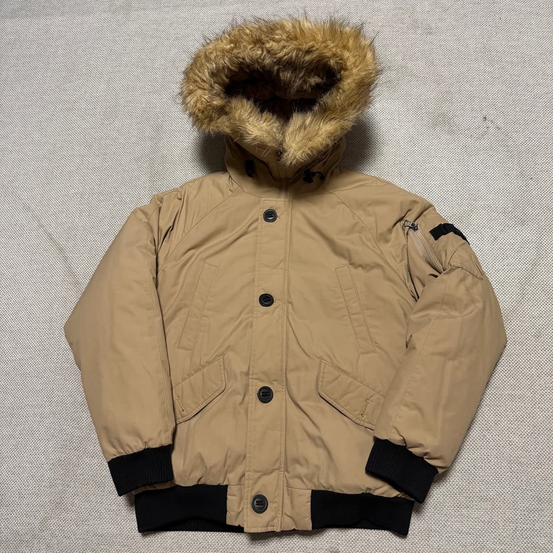 노스페이스 화이트라벨 퍼 후드 숏패딩 상품이미지1