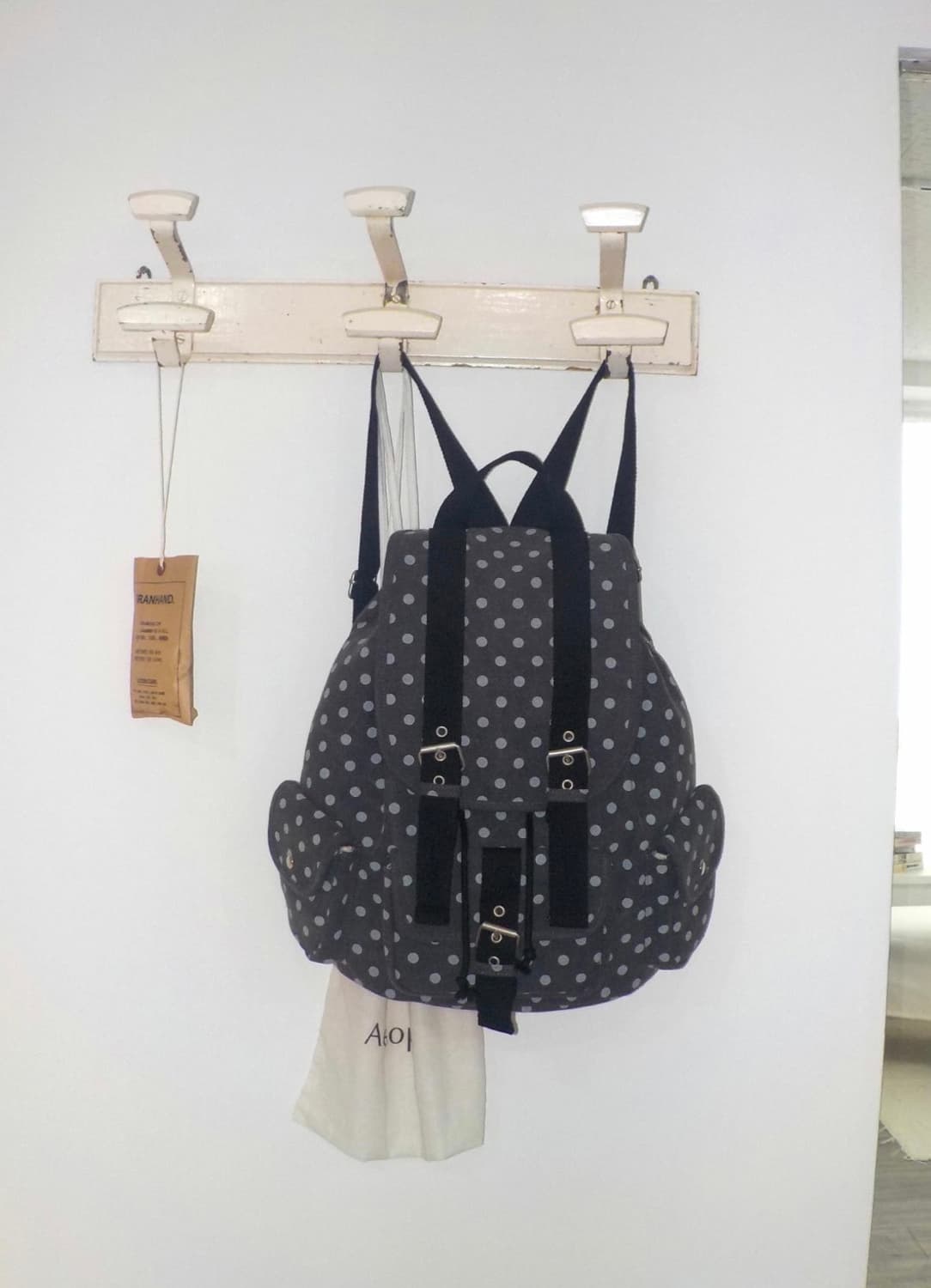 코징 8nd ding ding 백팩 블랙 도트가방 빈티지 상품이미지1