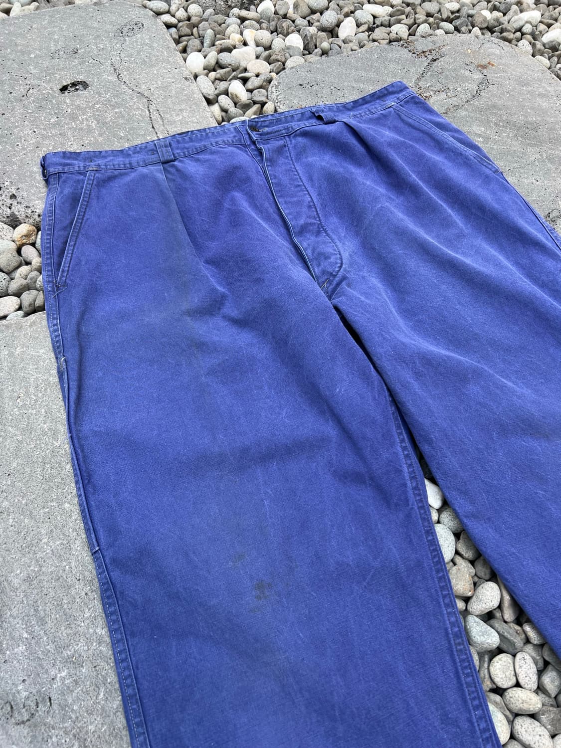 OLD VINTAGE WASHING FADED BLUE 프렌치워크팬츠 상품이미지5