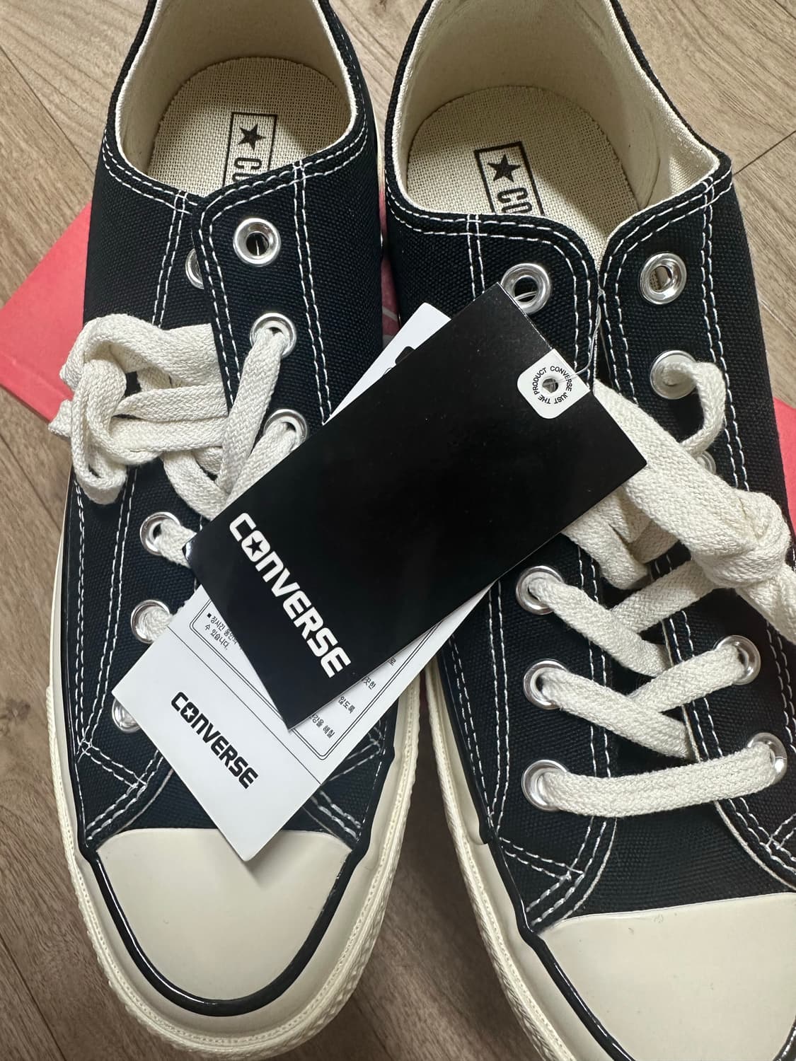 컨버스 척테일러70 블랙 로우260 새상품 상품이미지4