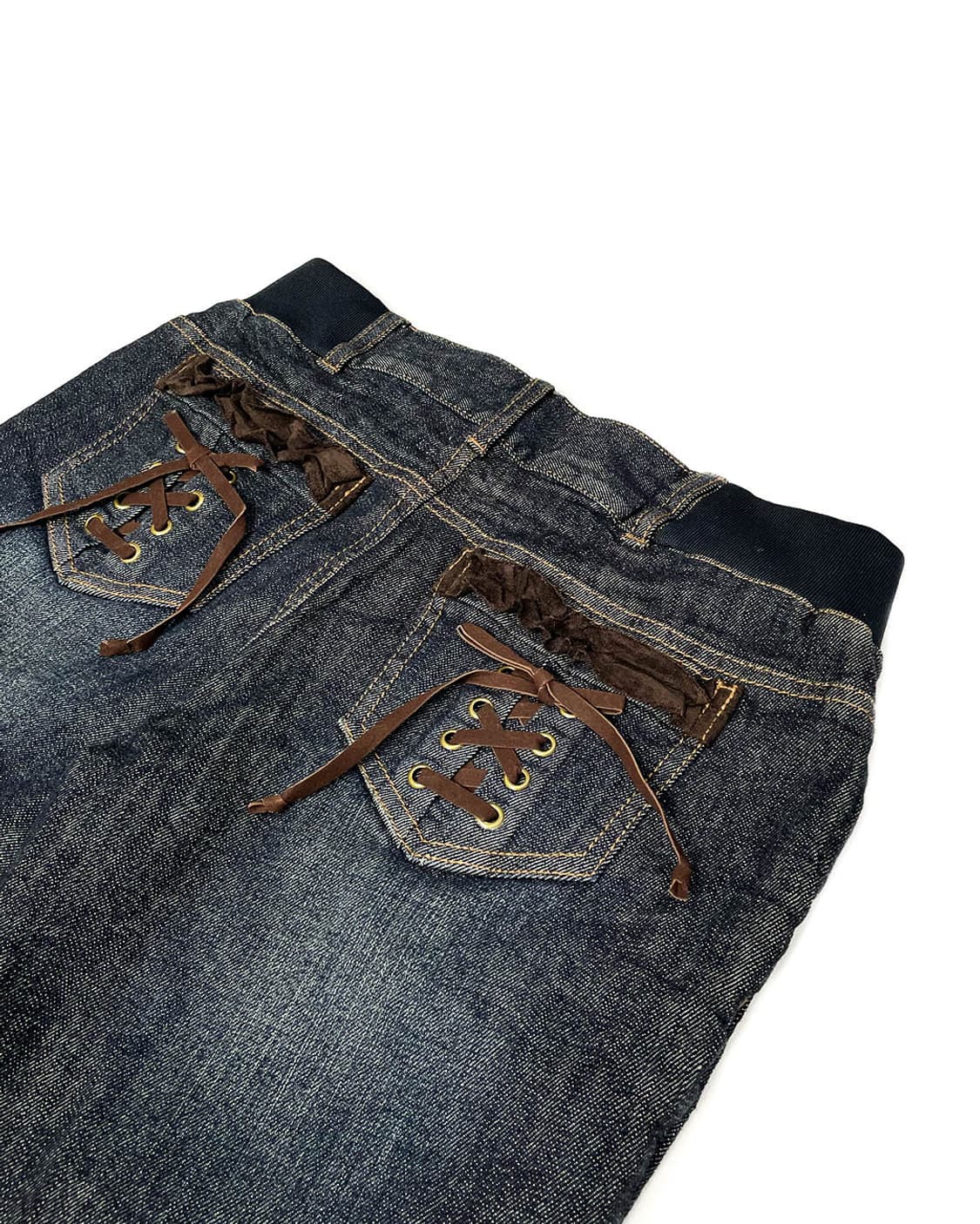 vintage 레이스업 카프리 팬츠 상품이미지6