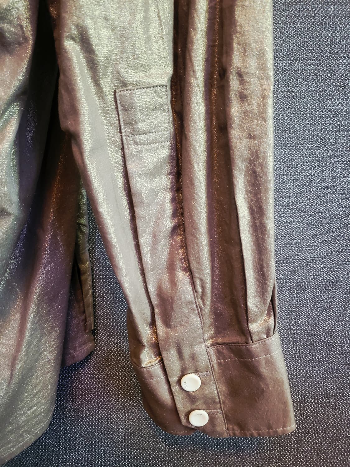 [미사용 새상품] BON 골드 실크셔츠 상품이미지7