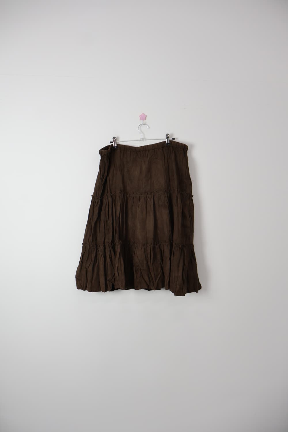 Jpn Brown Bohemian Tiered Long Skirt 상품이미지5